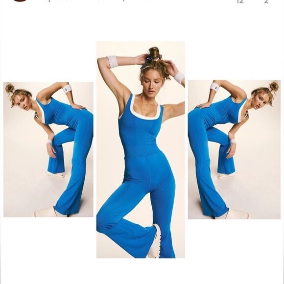 🆕FP Movement by Free People NWOT Good Karma Flare Onesie - MidAtlantic (FPM-18) - Picture 2 of 6